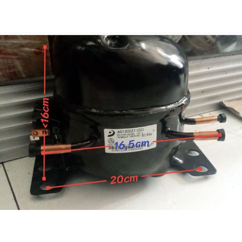 kompresor kulkas 2 pintu ukuran 1-6pk untuk kulas saharp polytron samsung toshiba sanken aqua tcl pa