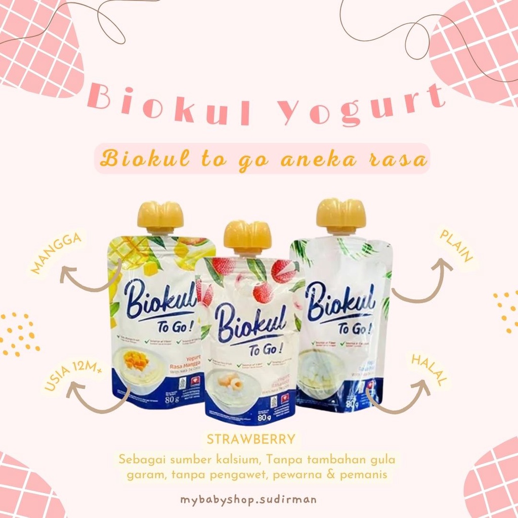 

Biokul Yogurt To go 80gr - Yoghurt Aneka Rasa - yogurt anak