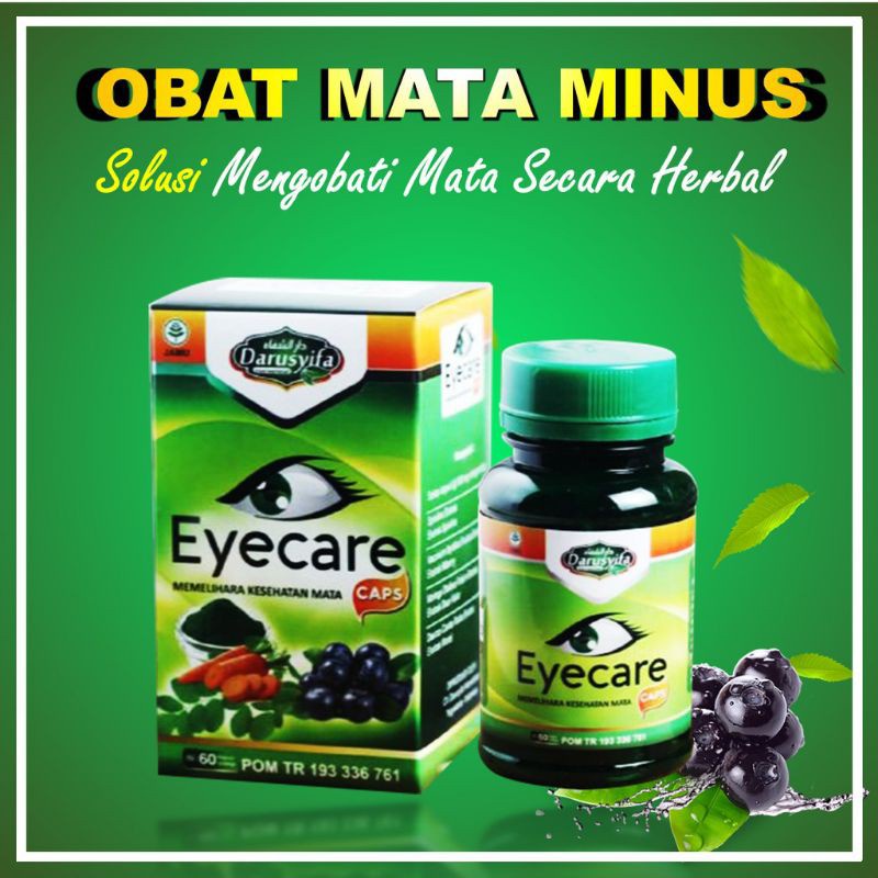 EYECARE CAPS VITAMIN MATA KAPSUL HERBAL MATA MINUS SILINDER KATARAK RABUN JAUH TANPA OPERASI BPOM
