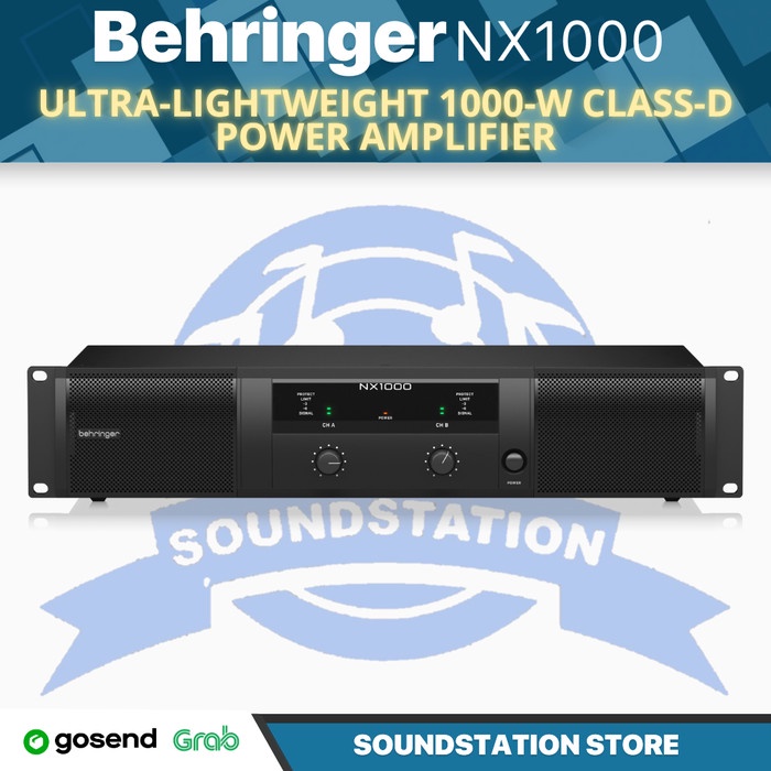Behringer NX1000 Ultra-Lightweight 1000-Watt Class-D Power Amplifier