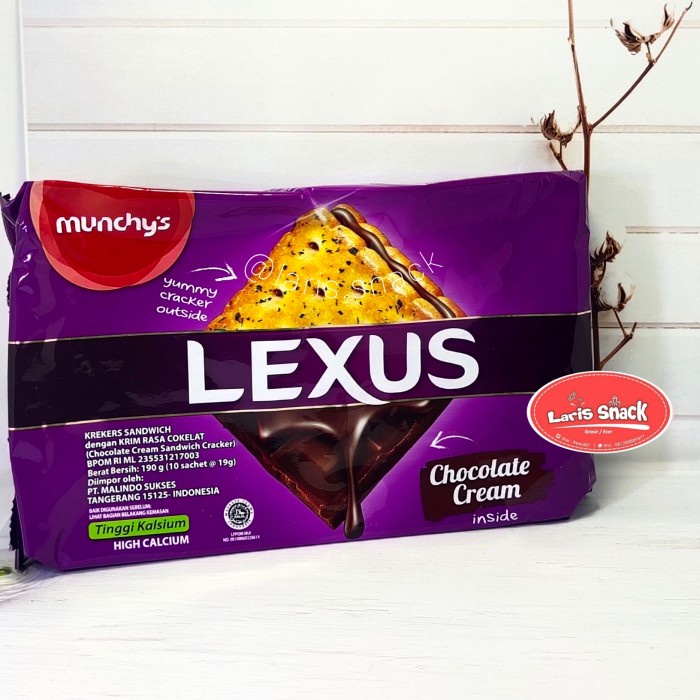 

[KUALITAS TERBAIK] Biskuit Munchys Lexus Crackers All Variant Family Pack 190gr Chocolate