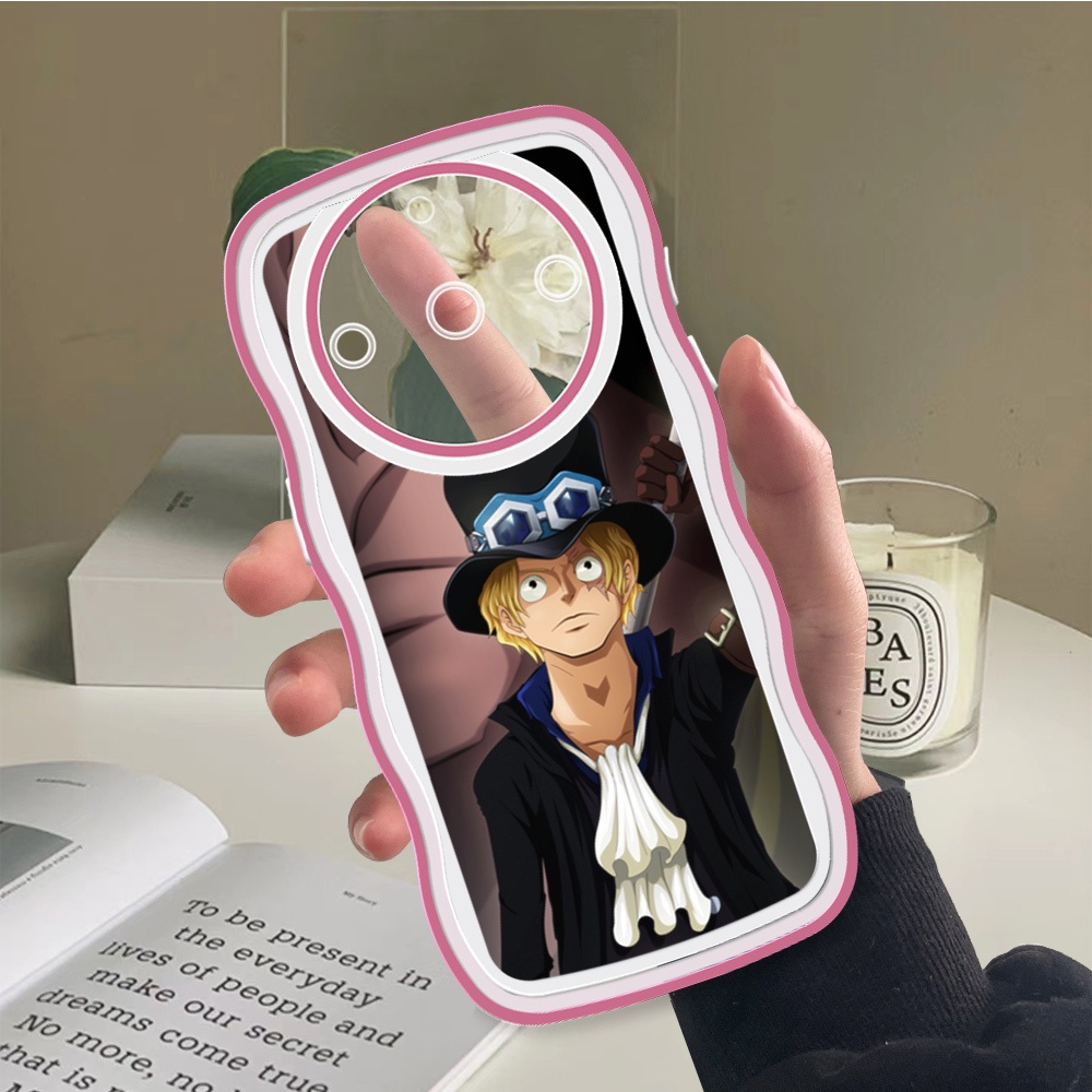 (Wave Case) Untuk Realme 11 Pro 5G Casing Cartoon One Piece Cover Shockproof Silicone Ponsel Softcas