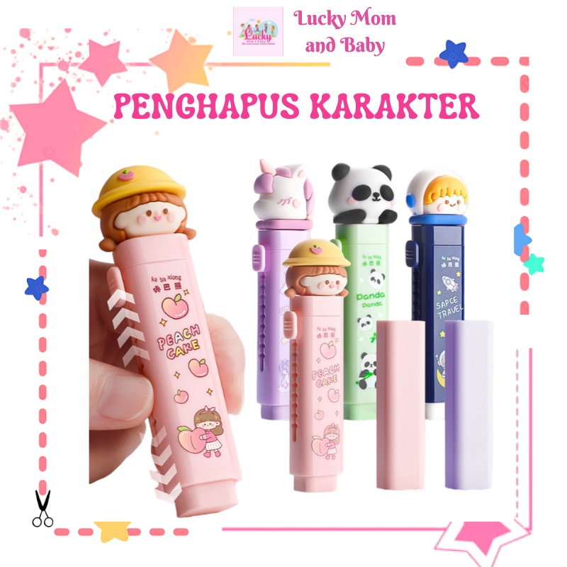 

[LMB] Penghapus Pensil Mekanik Eraser Pengapus Karakter Lucu