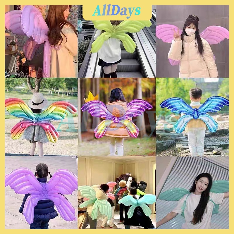 Balon Ulang Tahun Mainan Balon Sayap Kupu-Kupu Kupu Balon Dekorasi Pesta Ulang Tahun