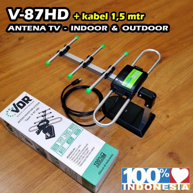 Antena TV Dalam | Antena TV Luar INDOOR / OUTDOOR  antena tv LED/ LCD/ TABUNG VDR87 HD -js
