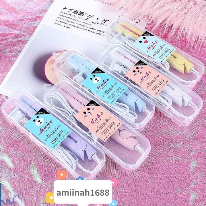 PROMO COD << Jenius >>CATOKAN RAMBUT MINI 2IN1 LURUS DAN KERITING MAKE TIME KARAKTER / ALAT CATOKAN 