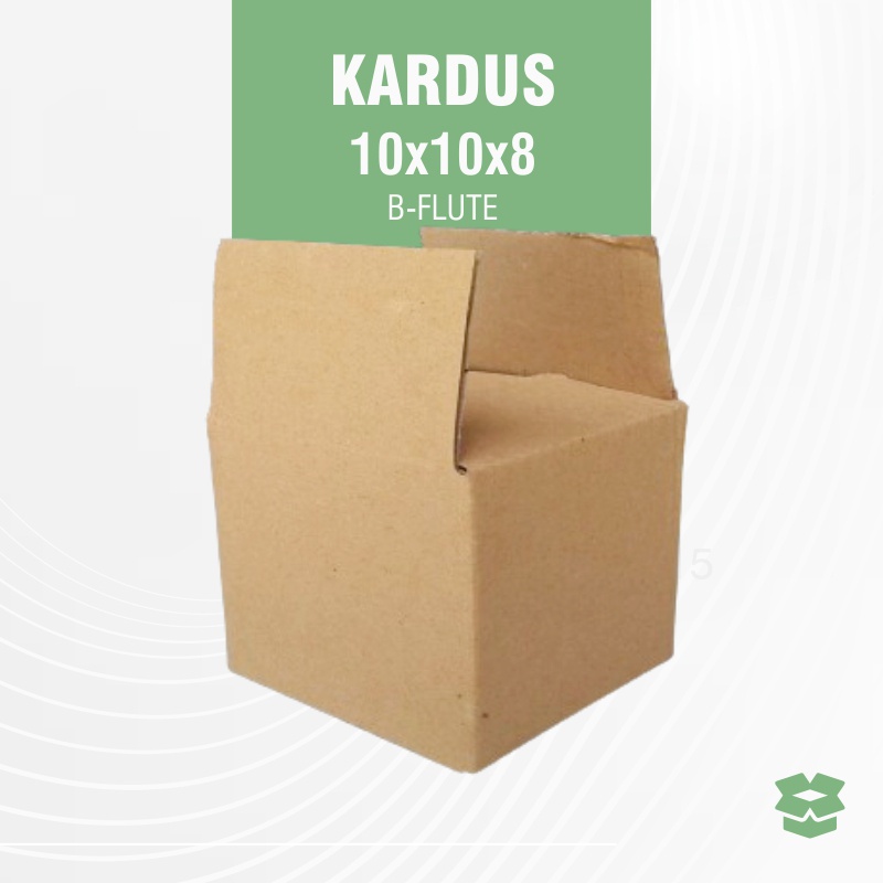 

KARDUS 10x10x8 BARU BOX KARTON B-FLUTE POLOS PACKING OLSHOP