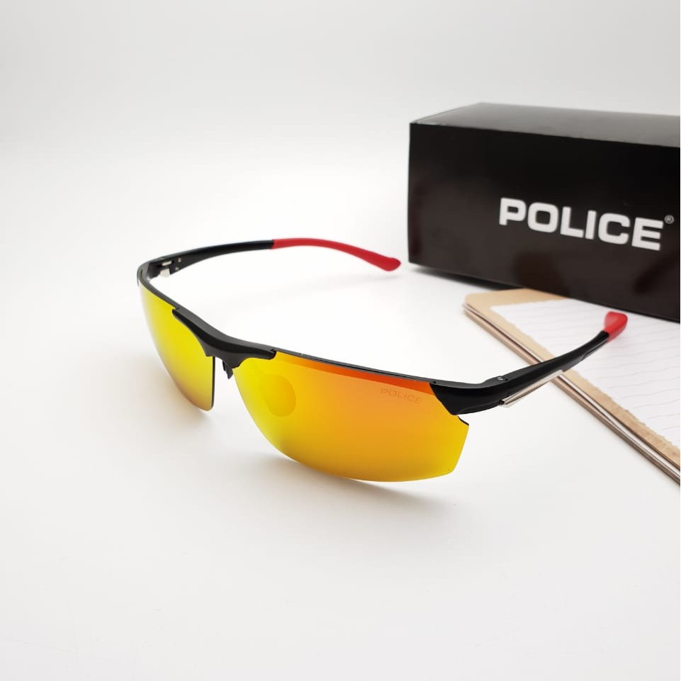 Paling Murah Sunglass  Kacamata Sepeda Pria - Police Magnesium A1926 Lensa Anti Radiasi Termurah