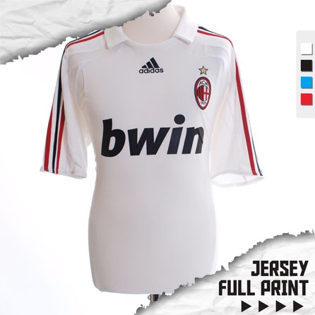 Jersey AC MILAN 2007 Away Full Printing