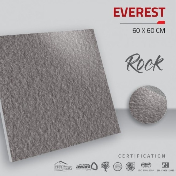 Granit Tile Lantai Dinding 60x60  Everest Indogress Motif Batu / Rock