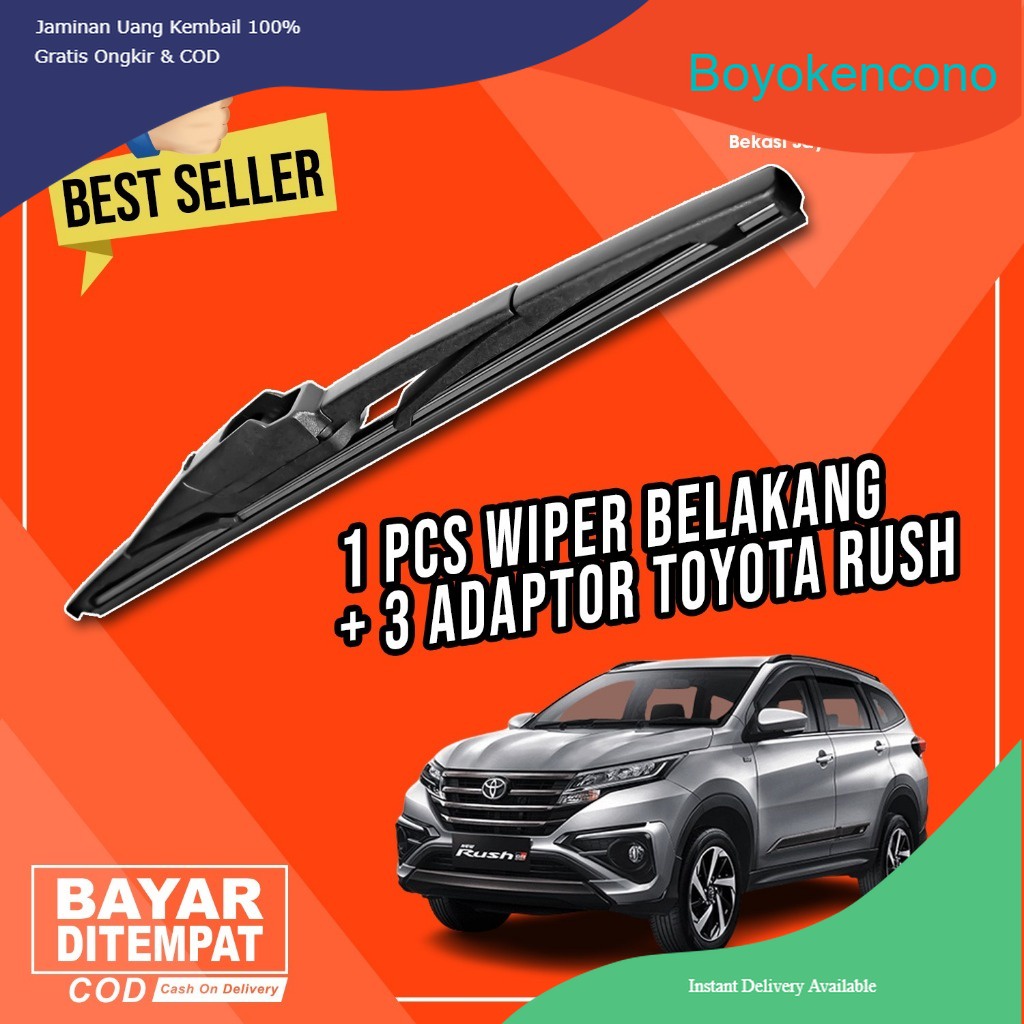 Wiper Belakang Mobil Toyota All New Rush 2017 - 2022 - Back Rear Car Wiper Universal Boyokencono