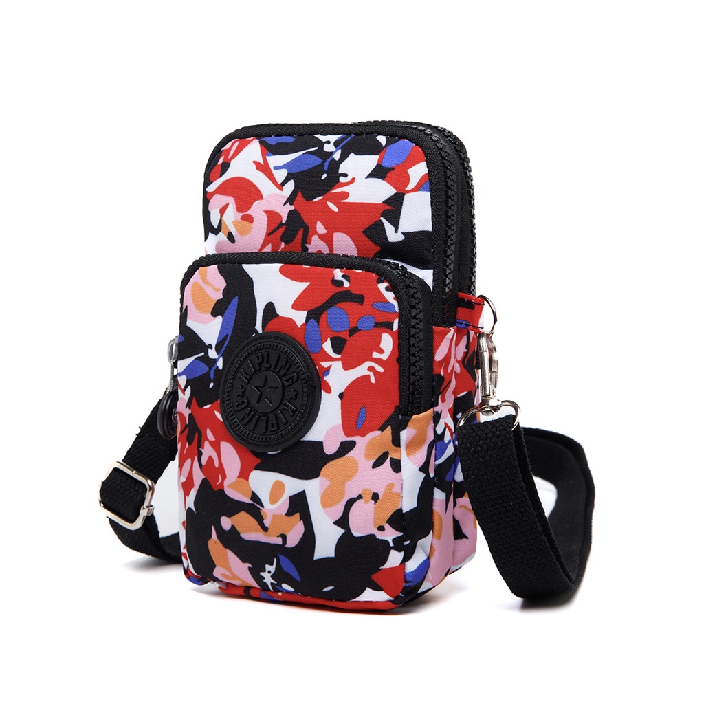 TAS hp kp 600 SELEMPANG WANITA / DOMPET HP SELEMPANG NYLON / TAS BAHU MOTIF