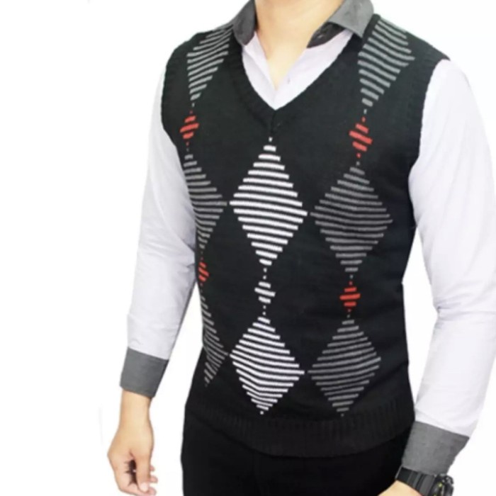 ✨BISA COD✨ -Rompi rajut pria R36 - XL Rompi Import  Nyaman Di Pakai Rompi Fashion Rompi Kekinian  Im