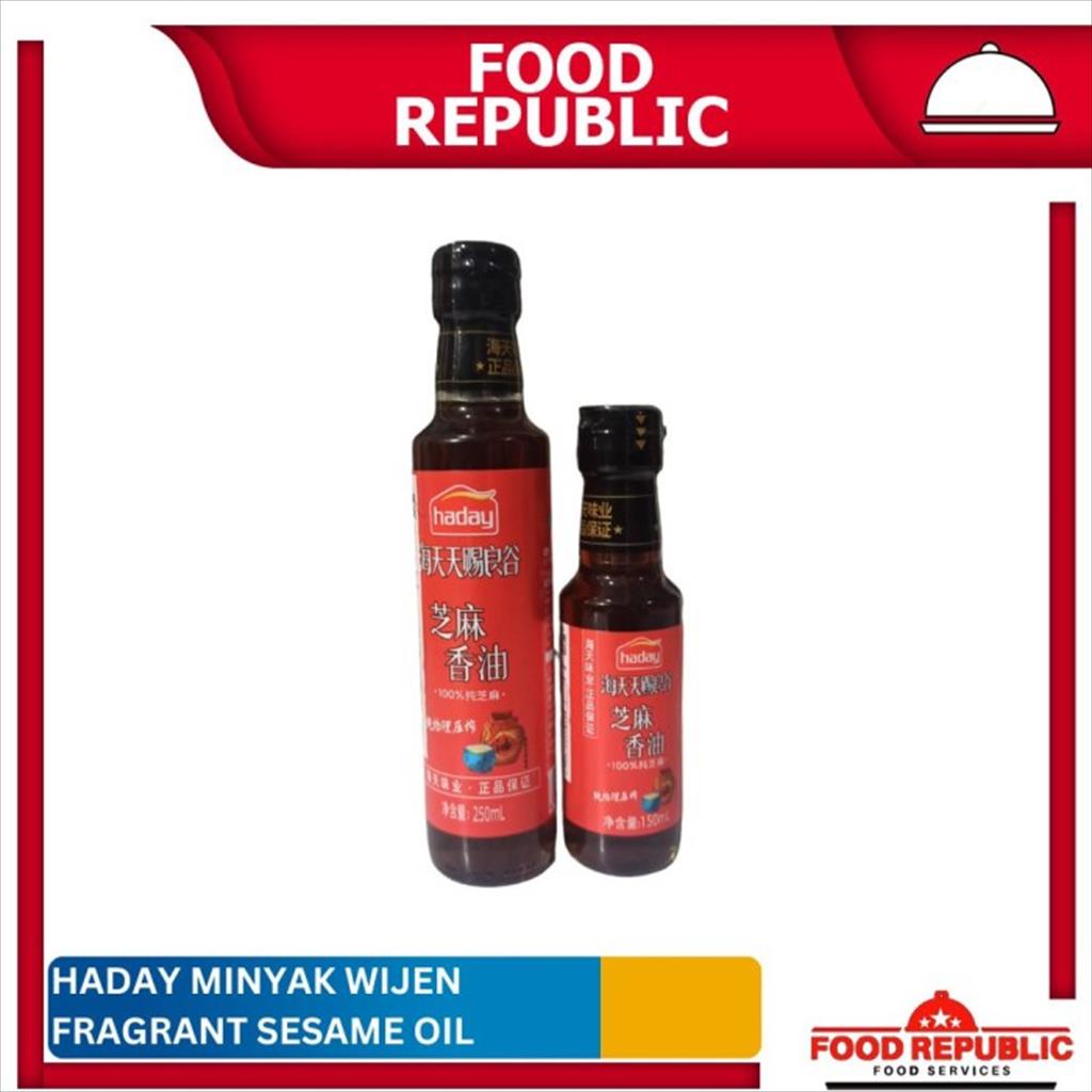 

Haday Zhi Ma Xiang Minyak Wijen Fragrant Sesame Oil 250 ml dan 150 ml