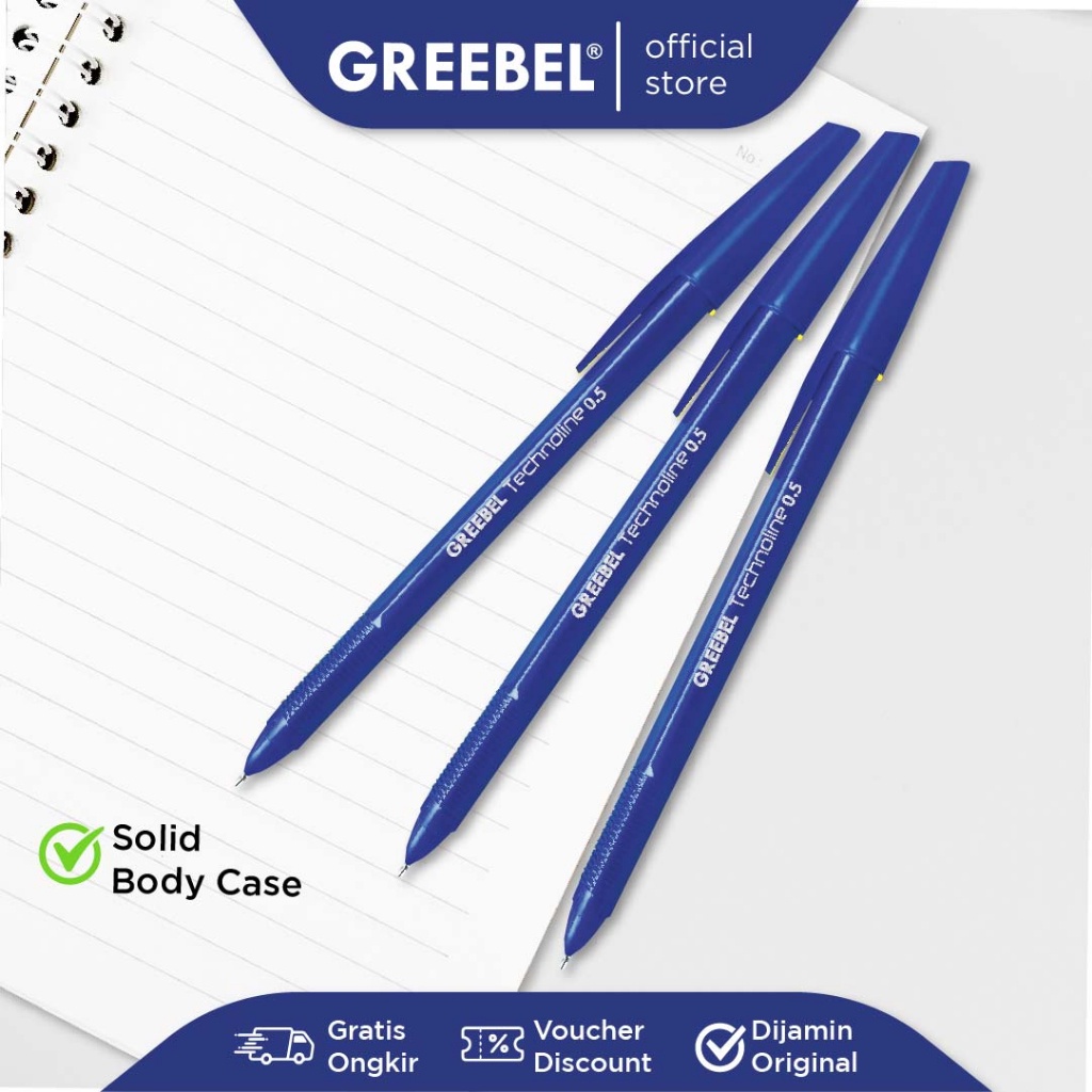 

GREEBEL PULPEN TECHNOLLINE 3 PCS / PAKET ALAT TULIS HEMAT MURAH