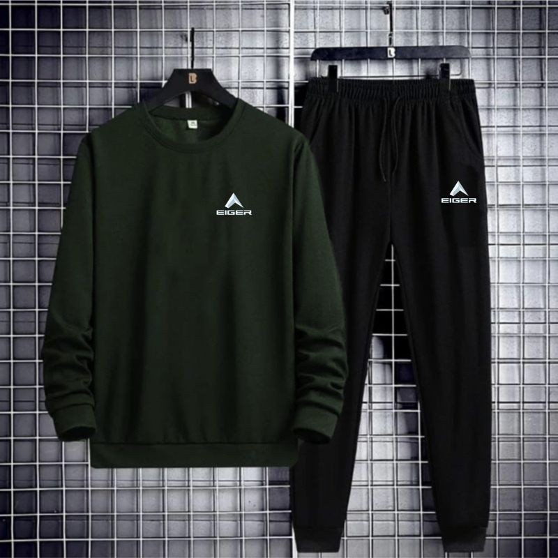 Baju Setelan Sweater Pria EDGEER/ Setelan Celana Joger Dewasa / Pakaian Set Pria Trendy