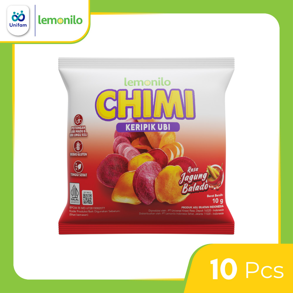 

Lemonilo Chimi Keripik Ubi Jagung Balado Renceng isi 10 Pack