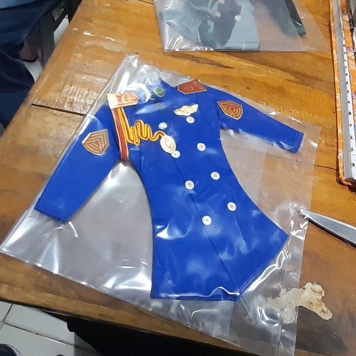 miniatur gantungan kaca mobil baju PDU Taruna AKMIL warna Biru