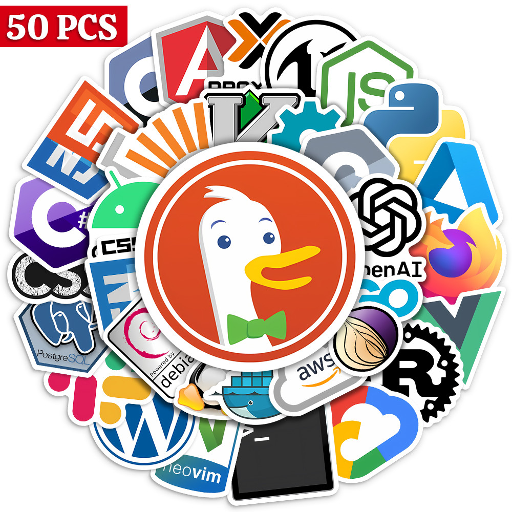 

Cartoon Programming Stickers IT Developers Usage Language PVC Waterproof for Laptop Notebook Suitcase Phone Fridge Skateboarding