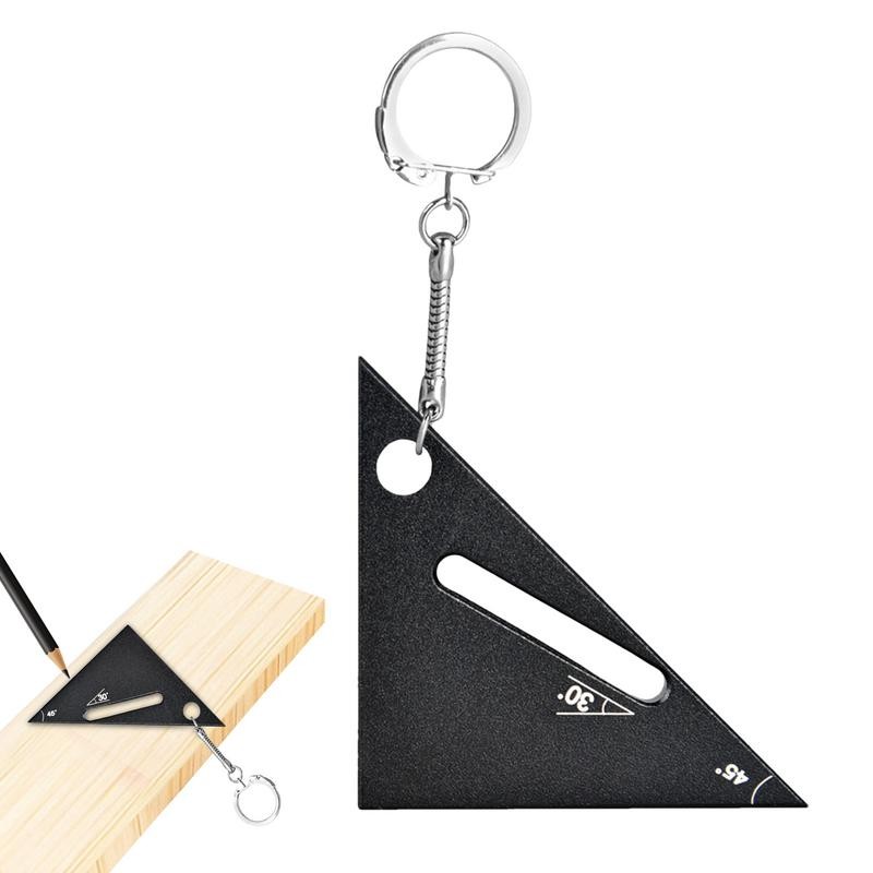 

Triangular Ruler For Woodworking Small Measurement Tool Alloy Metal 90/45 Degree Protractor Portable Aluminum Carpenter Square