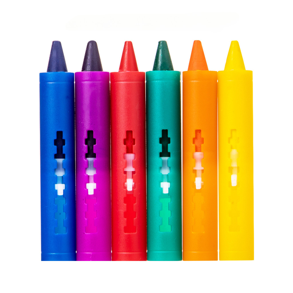 

1/6pcs Non-dirty Hand Painting Crayon Drawing Graffiti Art Crayons Washable kid bathroom educational toy School Office Supplies