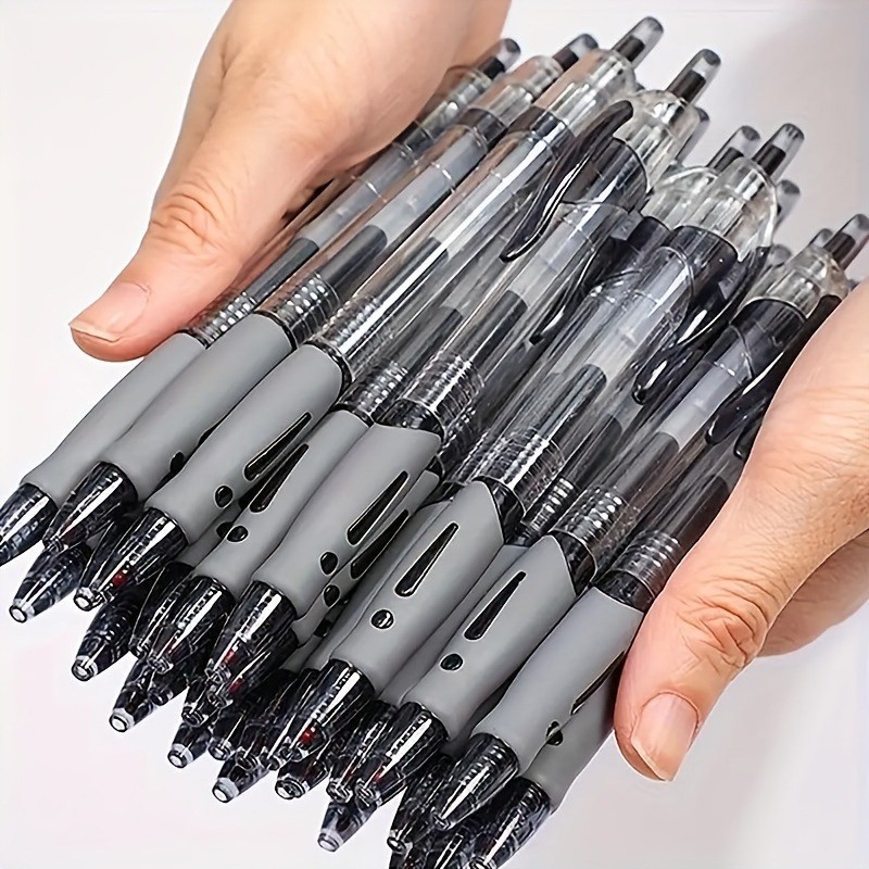 

8pcs/set Retractable Gel Pens Black/Red/Blue Ink Ballpoint for Writing Refills Office Accessories School Supplies Stationery