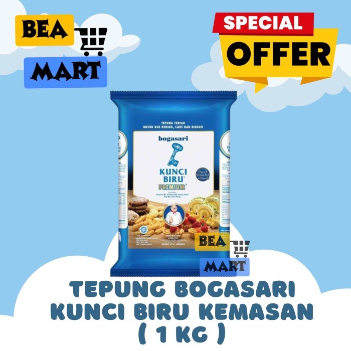 

Tepung Terigu KUNCI BIRU Premium 1kg | Bogasari 1 kg