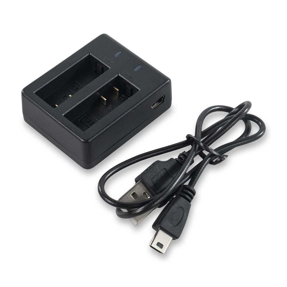 Alat Cas Charger Baterai Kamera Action Cam Dual Battery SJCAM SJ4000, SJ5000, SJ6000, M10, EKEN tipe