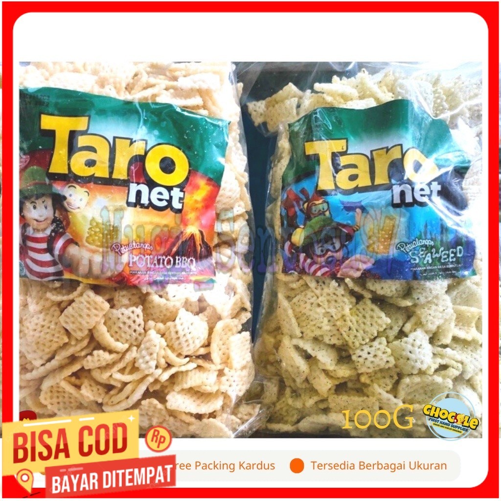 

PROMO 11.11 TARO NET 1 KG || PUSAT GROSIR SNACK DAN COKLAT KILOAN ORIGINAL || CEMILAN INDOFOOD II LEBARAN 2024