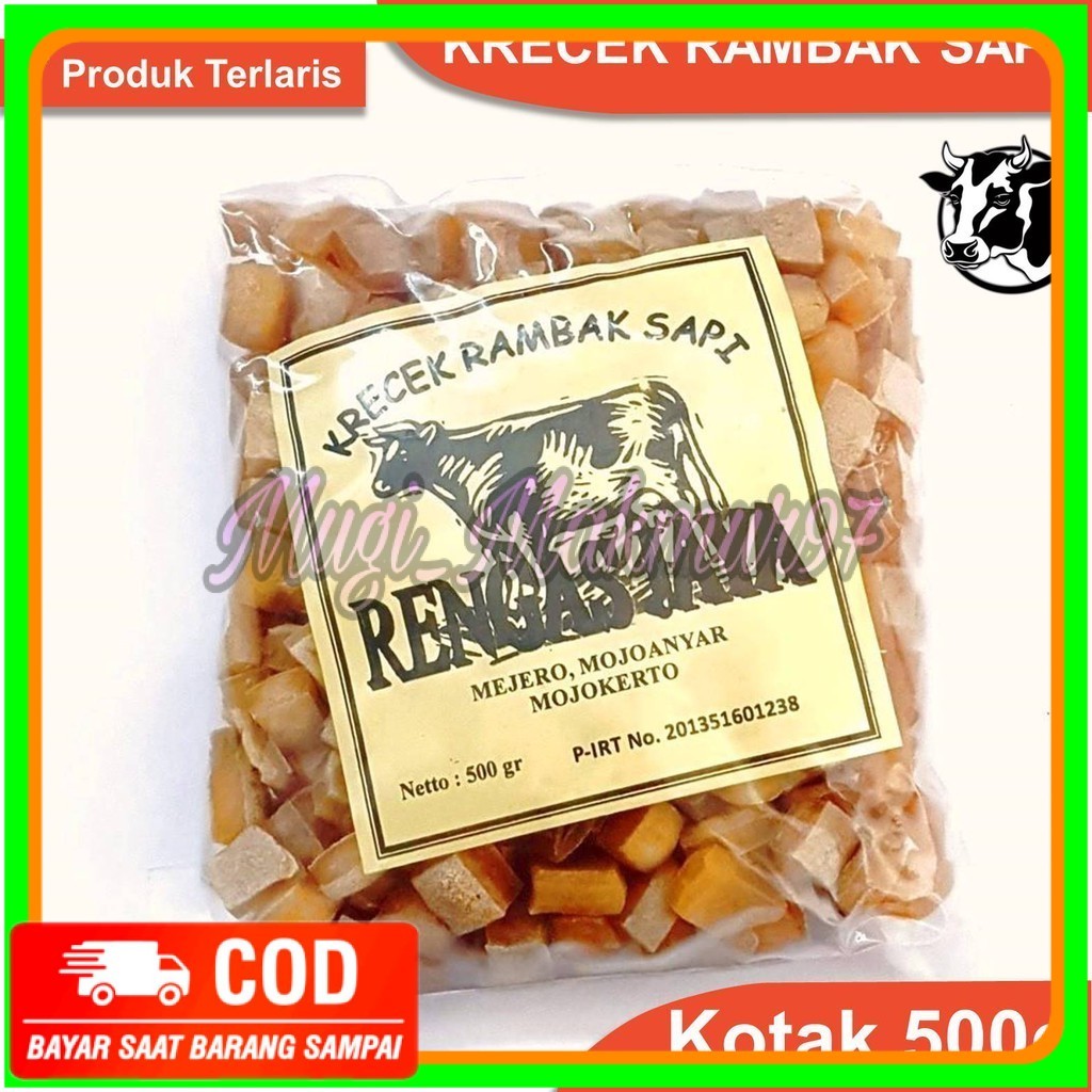

Rambak Sapi Mentah Super 1kg / Krecek Rambak Sapi Asli / Kerupuk Kulit Sapi Mentah Mojokerto