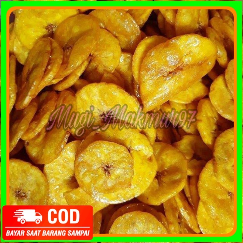

1kg keripik pisang dua varian rasa manis / asin