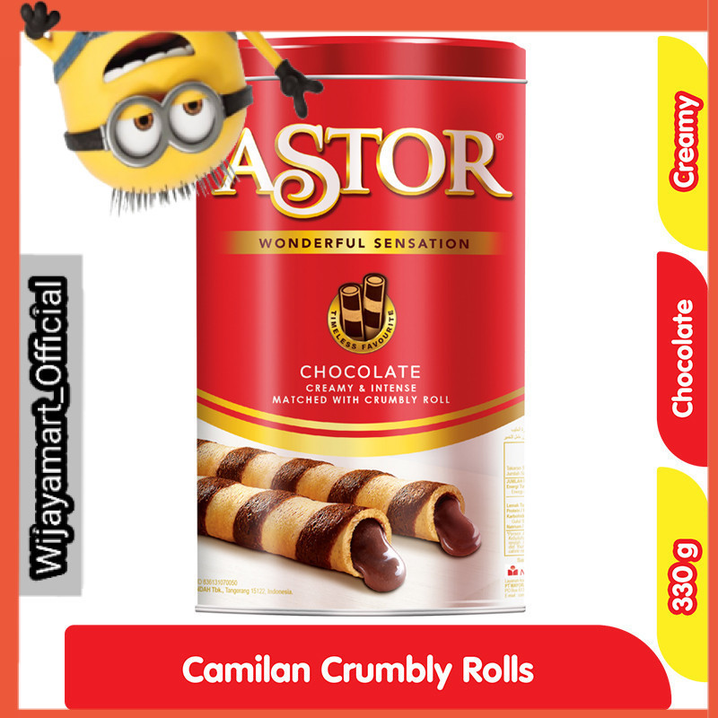 

ASTOR Wafer Stik Cokelat kaleng 330 g