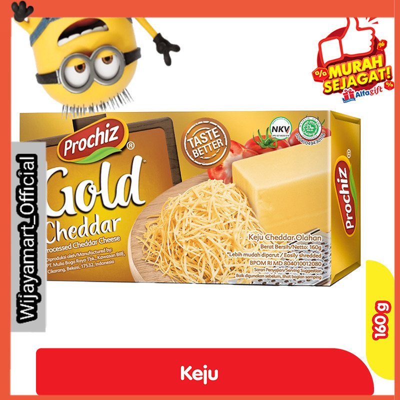 

Prochiz Gold Keju Cheddar Olahan Box 160 g