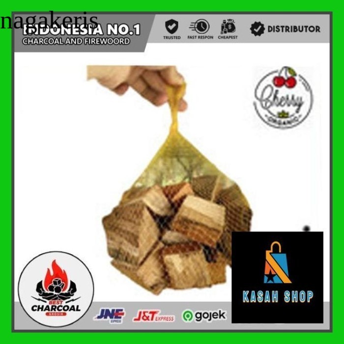 

- Kayu Bakar Smoke Wood Chunks 1Kg Apel Pellet Premium Quality - Wood Chunks, Kayu Apel laris
