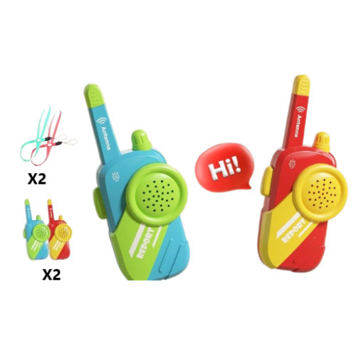 Mainan Anak 2PCS ANTENNA REPORT HAPPY GROWTH JM11587 Mainan HT Suara Walkie Talkie Anak - Tanpa Bubb