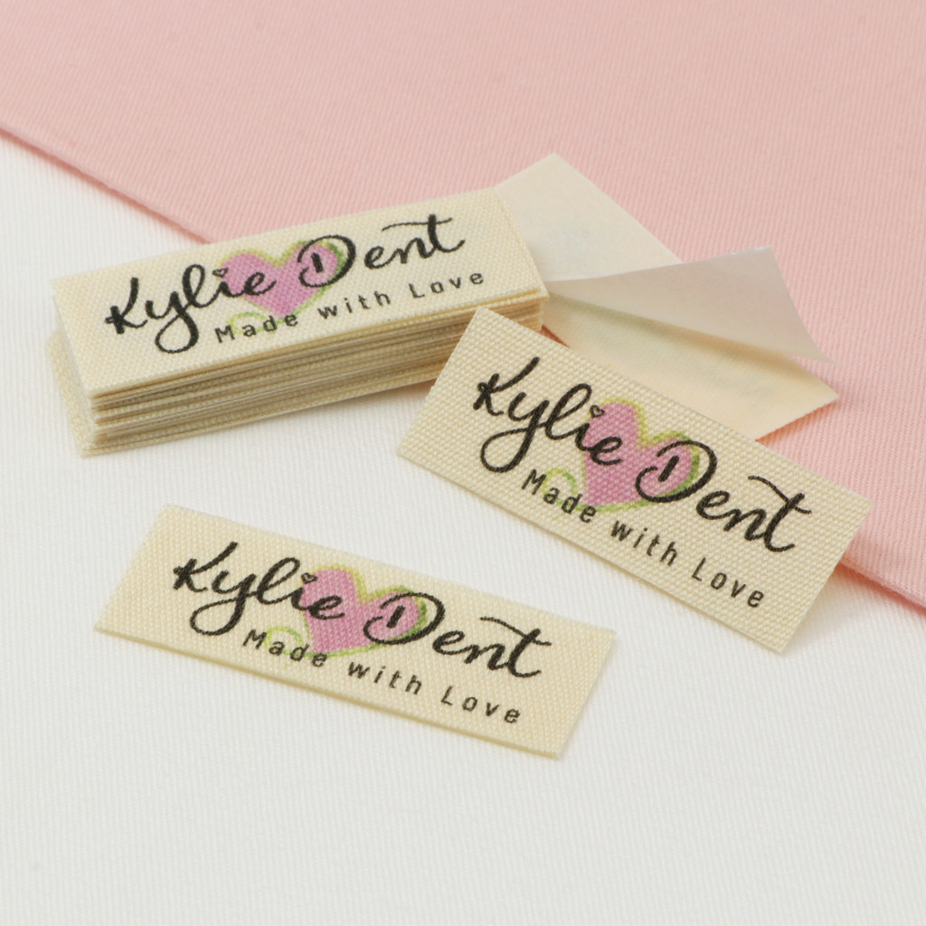 

100 pieces Custom logo labels, Personalized name tags for children, Iron on label, Custom Clothing Labels, Name Tags(YTa33)