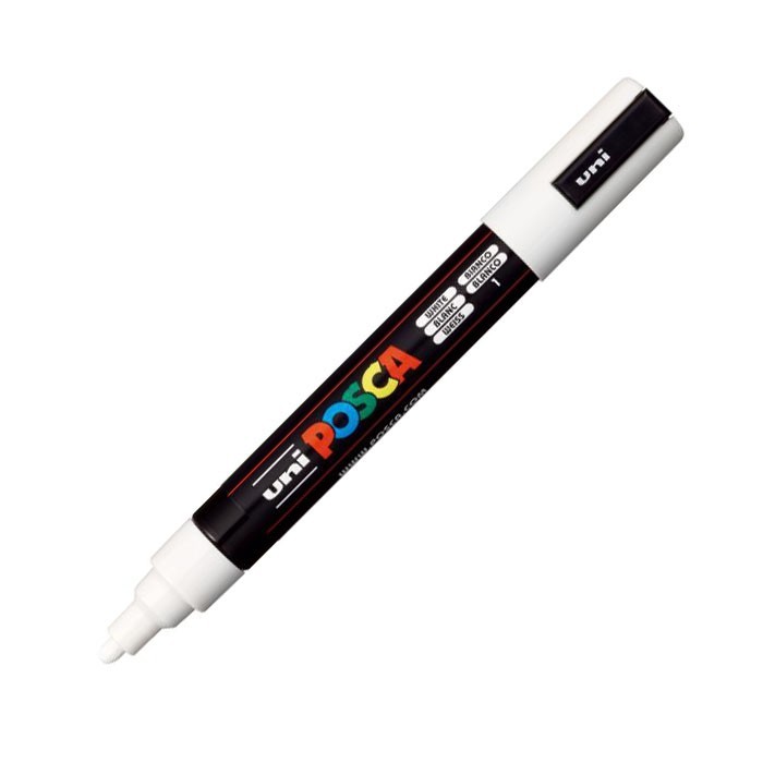 

PRODUK TERLARIS UNI POSCA PC-5M Marker Pen (Medium Point) - White