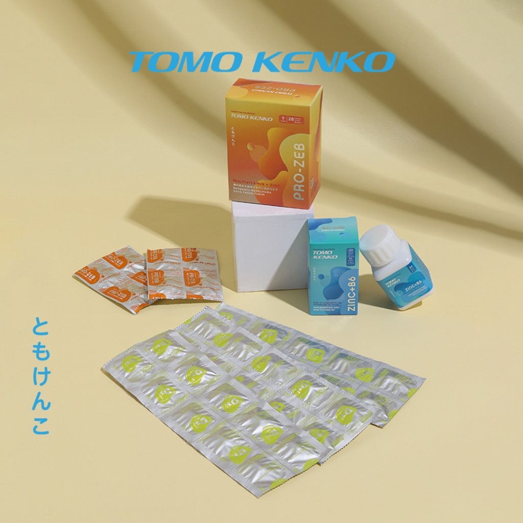 Tomo Kenko Combo Vitamin D3, Pro-Zeb, Mineral Zinc + Vit B6