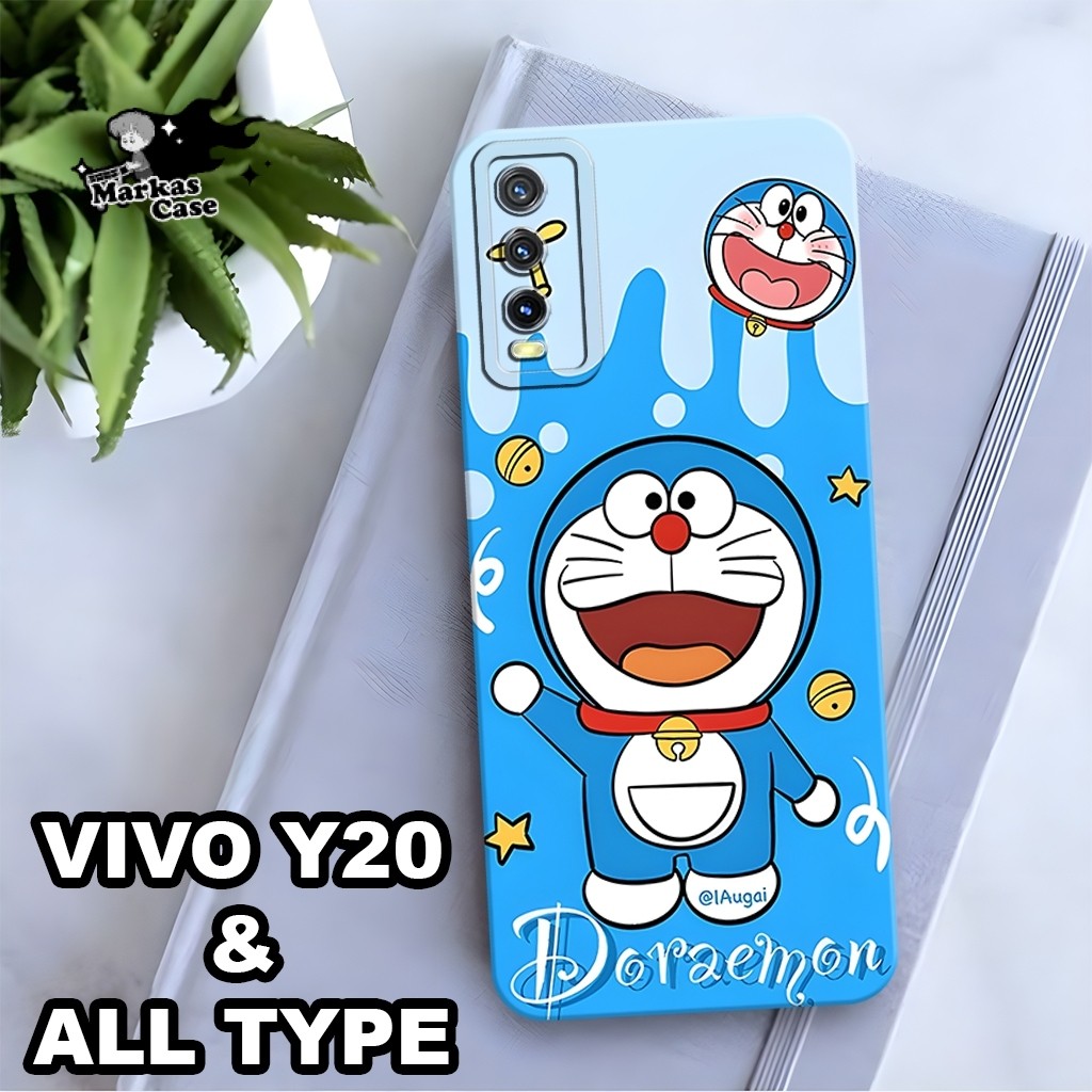 58/ Softcase Procamera Hp Vivo Y20 Fashion Case Doraemon Silikon Tpu Pro Camera Kesing kesing casing