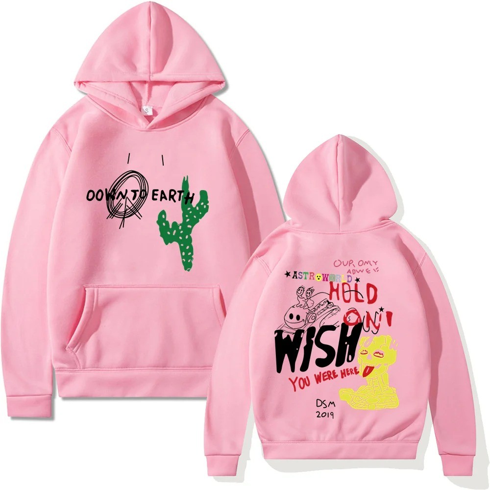 2024 Cactus Jack Hip Hoodie Cactus Jack Swag Print Fun Kids Hooded Sweatshirt Astroworld Casual Pull