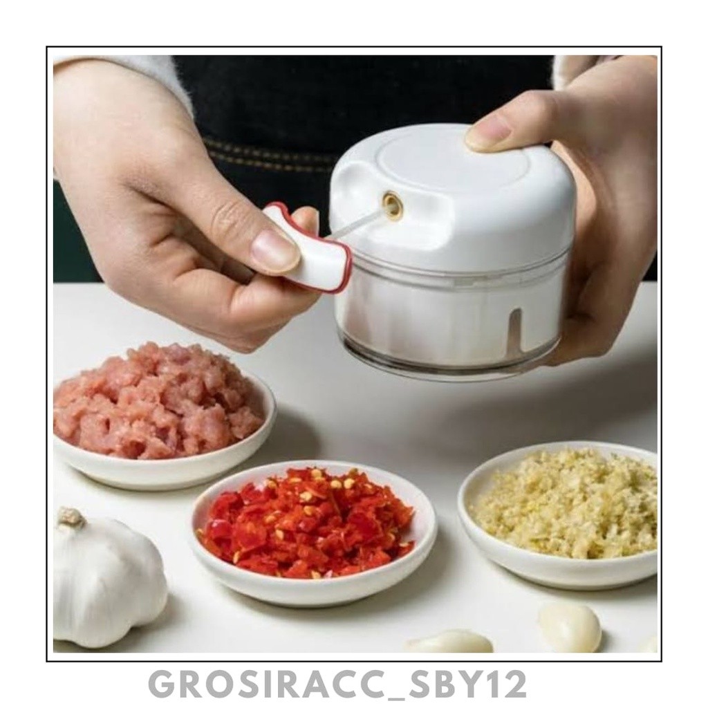 (GAS) MINI FOOD CHOPPER Blender Tarik Manual / Blender Mini Manual Tangan / Blender Tarik