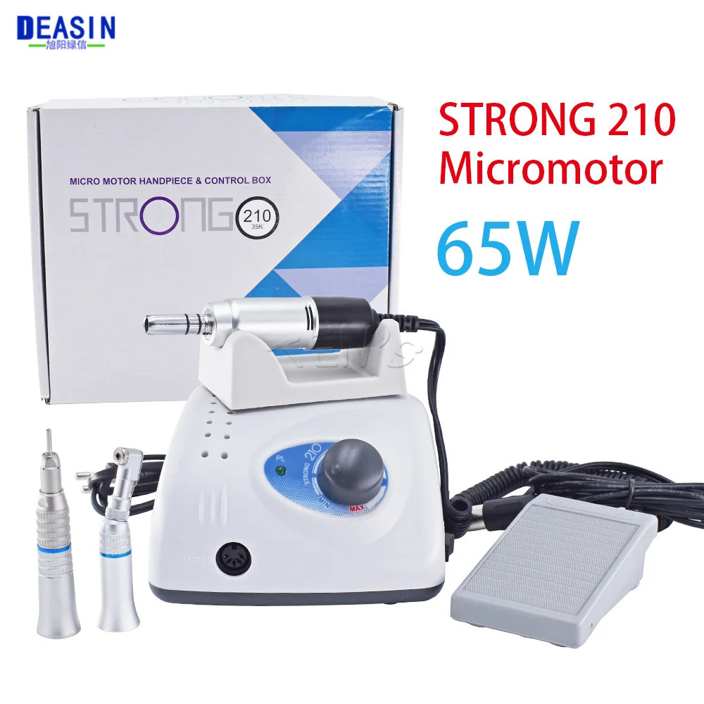 Dental 65W STRONG 210 Micromotor + E Type Handpiece Nail Drills Manicure Machine Polishing Machine D
