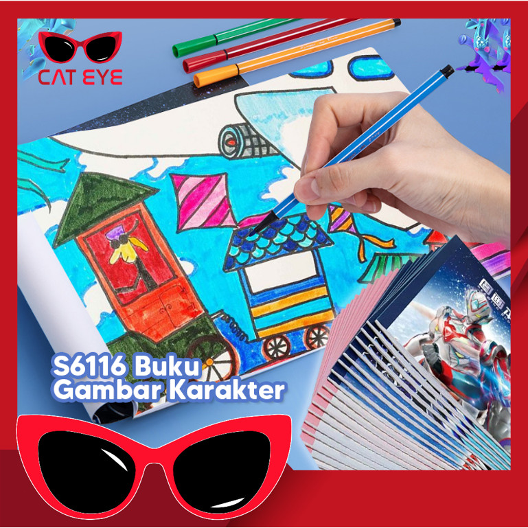 

PROMO - S6116 Buku Gambar Karakter / Drawing Book Tebal Tidak Tembus / Buku Gambar Lukisan Kertas / Painting Book Motif Karakter