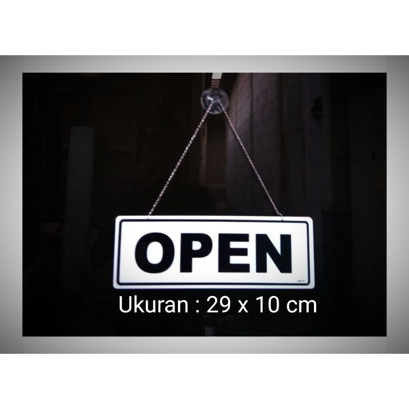 

Acrylic sign board open closed / akrilik open closed