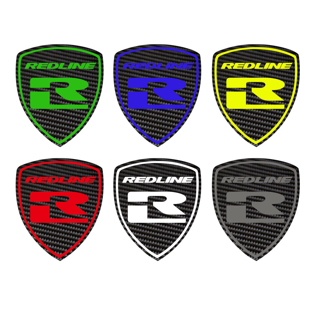 2x for REDLINE Stickers Decals Bicycles Bikes Cycles Frames Forks Mountain BMX  carbon fibr Badge Lo