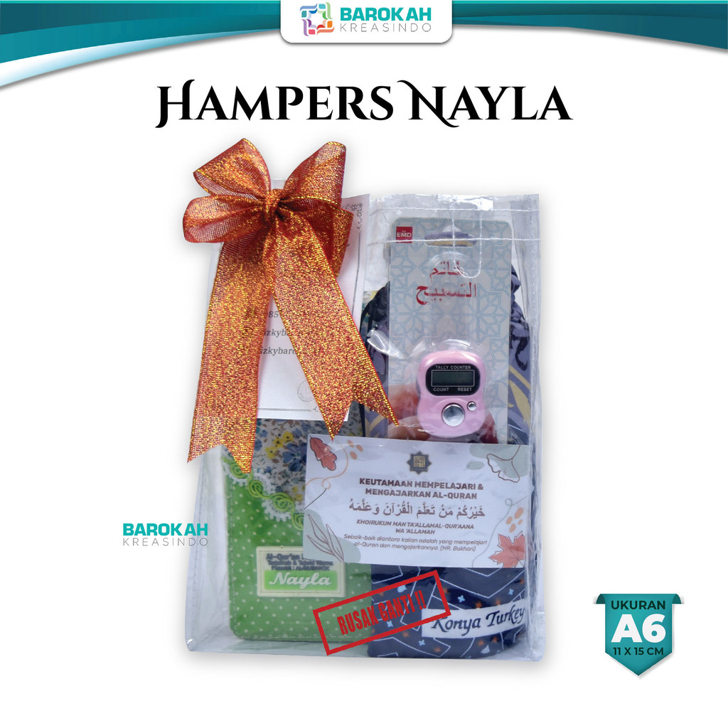 Hampers Ulang Tahun, Lebaran Gift Hadiah Kado Unik Cewek Muslimah AlQuran Kecil A6 Tasbih Digital