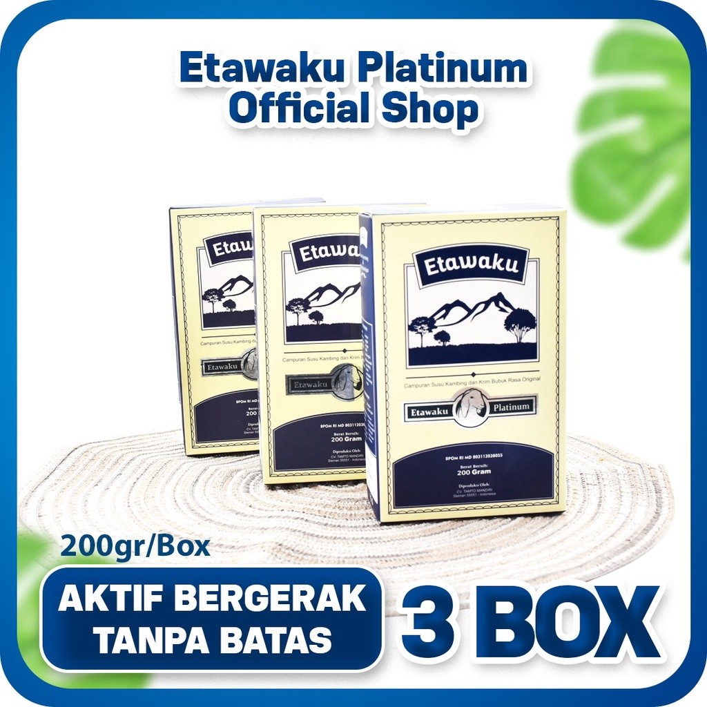 

Etawaku Susu Paket 3 Box - Susu Kambing Murni & Krimer Bubuk