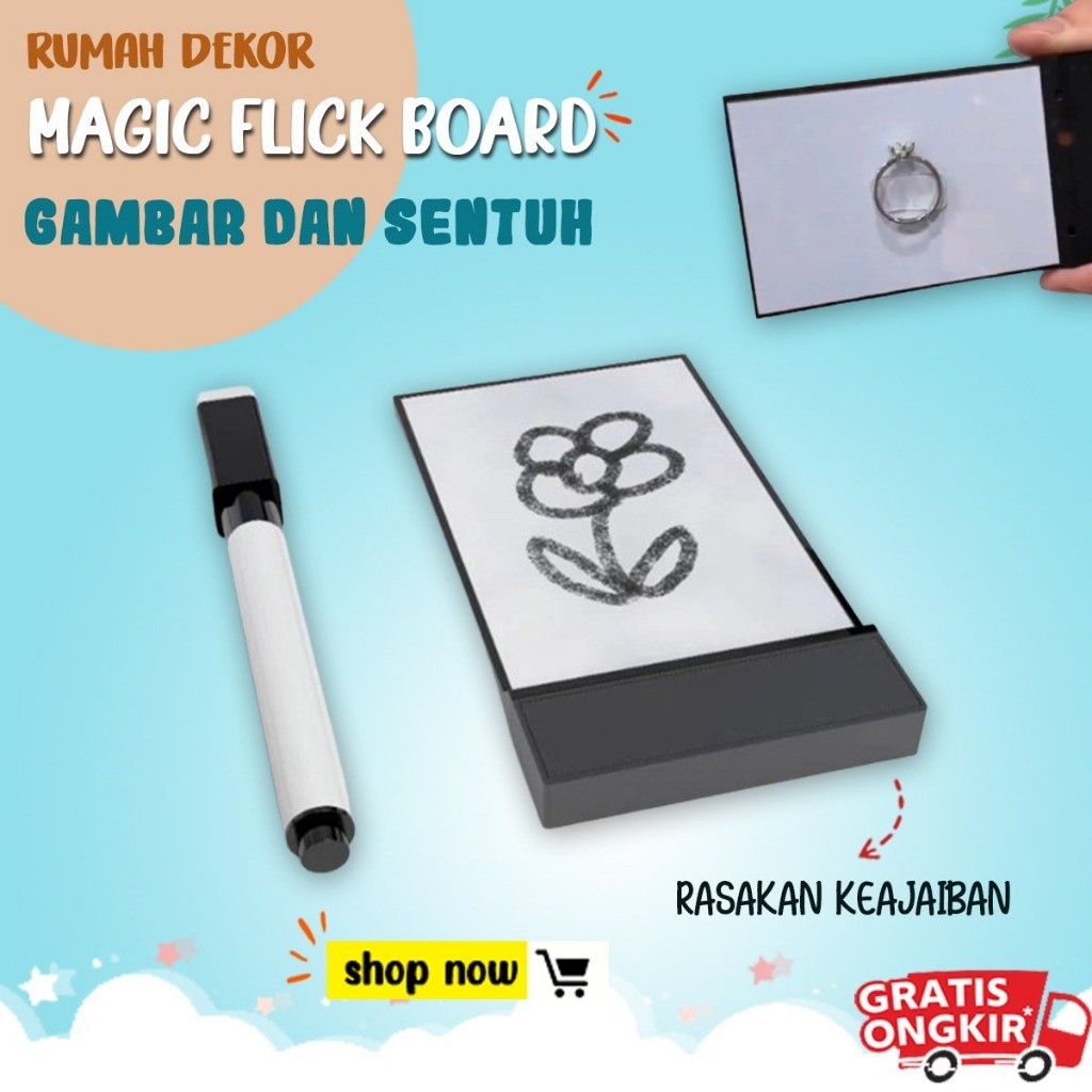 

[JAJAN MATA] SULAP Mainan Anak Magic Flick Board Papan Tulis Ajaib
