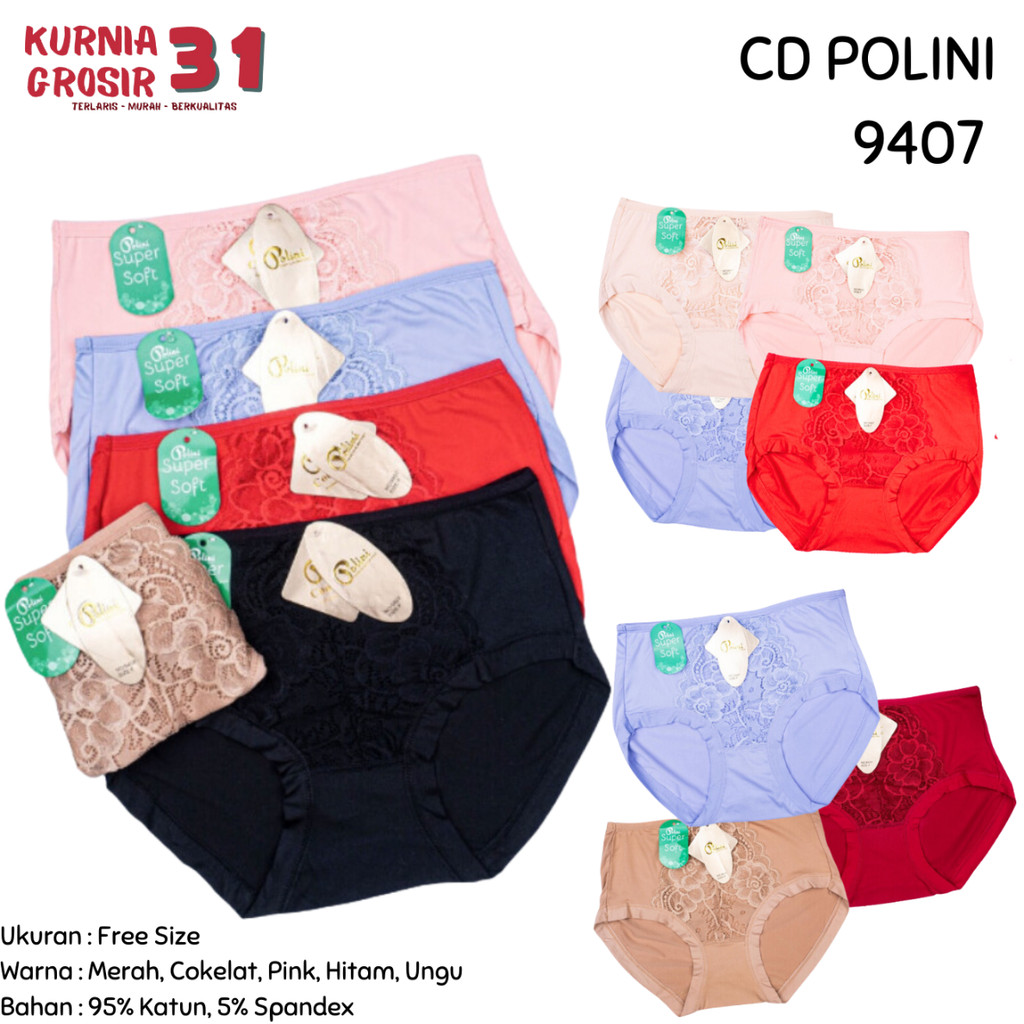 [ISI 3] Celana Dalam Wanita POLINI 9407 / Pakaian Dalam Cewek