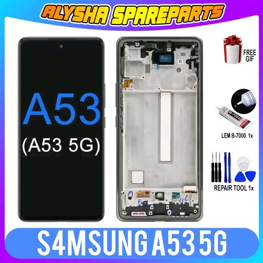 LCD COMPATIBLE SAMSUNG A53 5G / A536 FULSET FRAME ORIGINAL